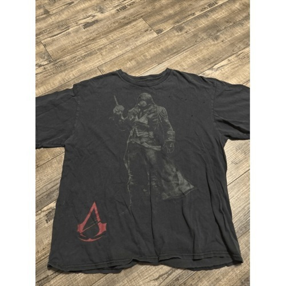 Assassin's Creed Unity Graphic Tee Mens‎ T-Shirt Short Sleeve Black Size XL Read